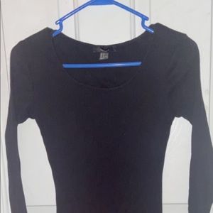 Black forever 21 long sleeve t-shirt dress 😻